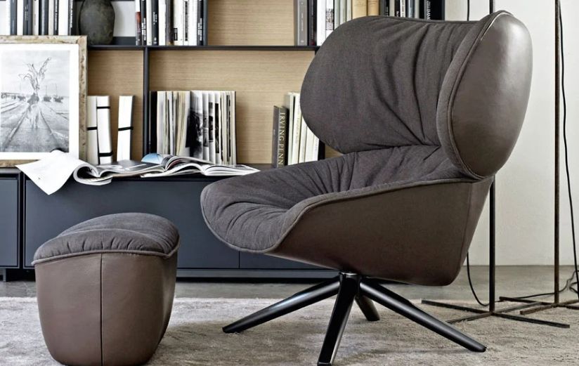 B&B Italia TABANOラウンジチェア オットマン付き TABANO – Eurasia Concept